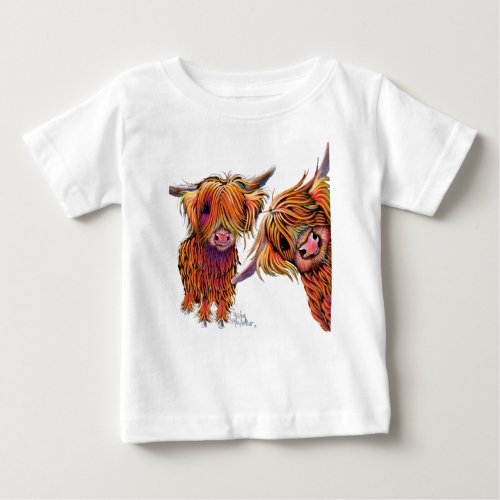 Scottish Highland Cows  LoLLY  PoP  Baby T_Shirt