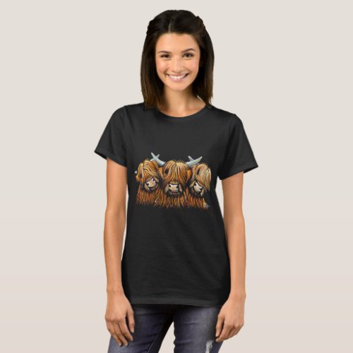 Scottish Highland Cows THE YOUNG ONES T_Shirt