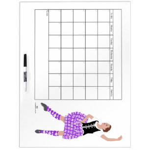 Scottish Highland Dance Calendar Dry Erase Board