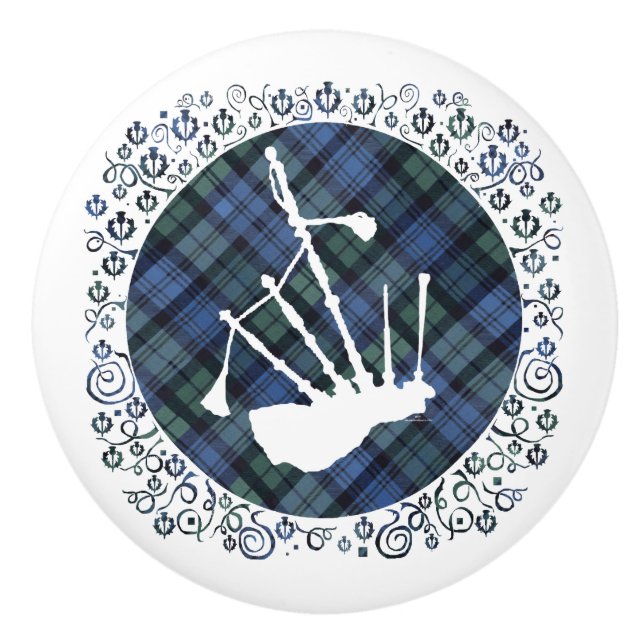 Scottish Highland Dance Ceramic Knob (Front)