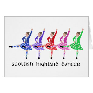 Scottish Highland Dance Line Cards