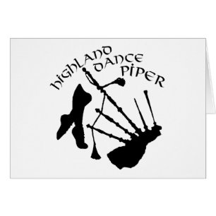 Scottish Highland Dance Piper Cards