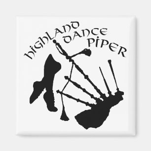 Scottish Highland Dance Piper Magnet