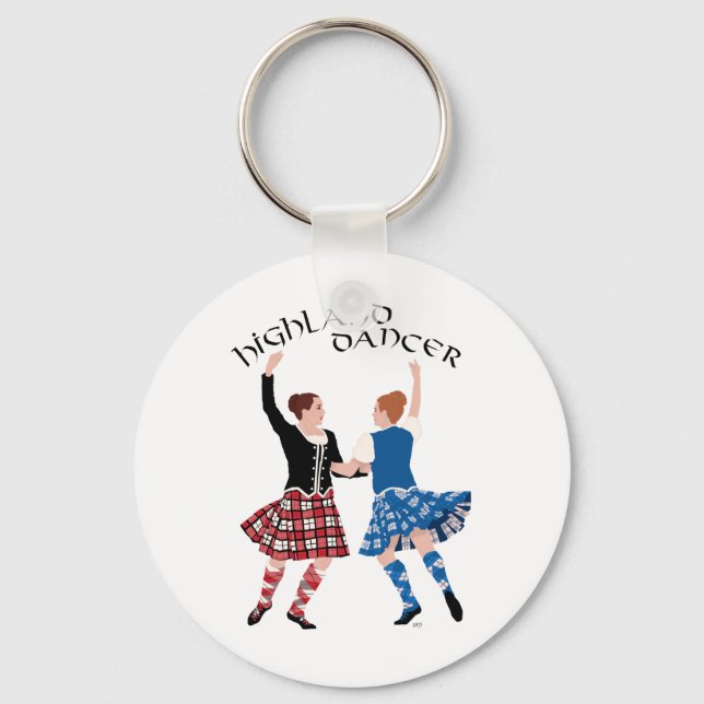 Scottish Highland Dance Reel Keychain (Front)