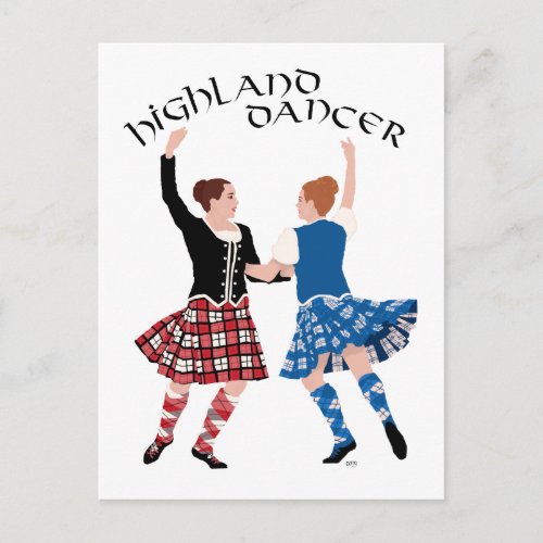 Scottish Highland Dance Reel Postcard