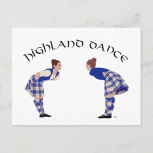 Scottish Highland Dance Reel Postcard