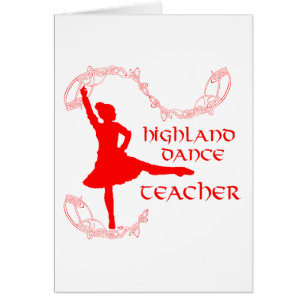 Scottish Highland Dance Teacher Cards