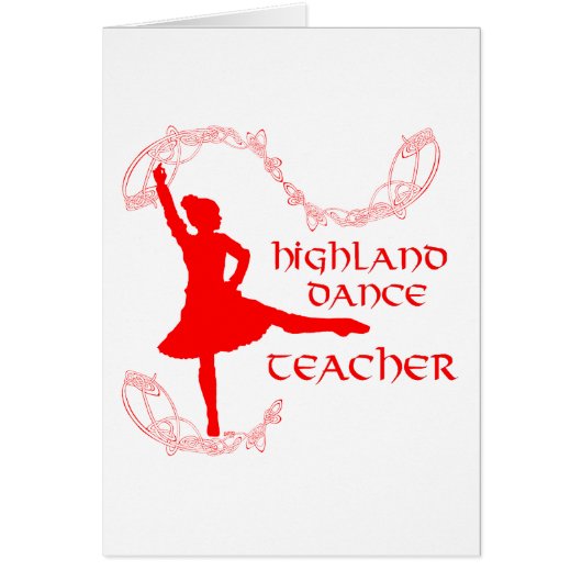 Scottish Highland Dance Teacher Cards (Front)
