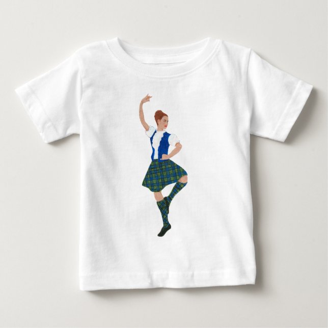 Scottish Highland Dancer - Black Watch Baby T-Shirt (Front)