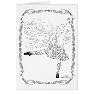 Scottish Highland Dancer Cards
