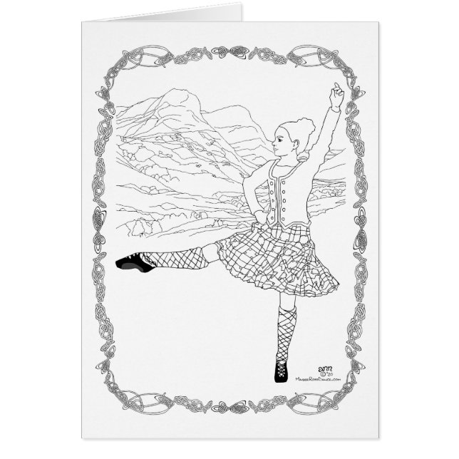 Scottish Highland Dancer Cards (Front)