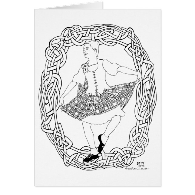 Scottish Highland Dancer Cards (Front)