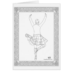 Scottish Highland Dancer Cards
