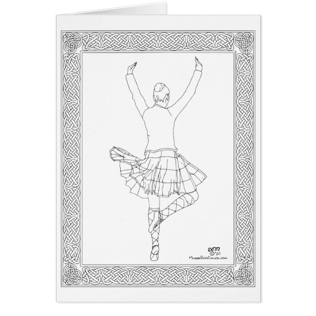 Scottish Highland Dancer Cards (Front)