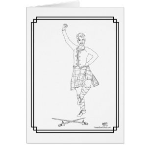 Scottish Highland Dancer Cards