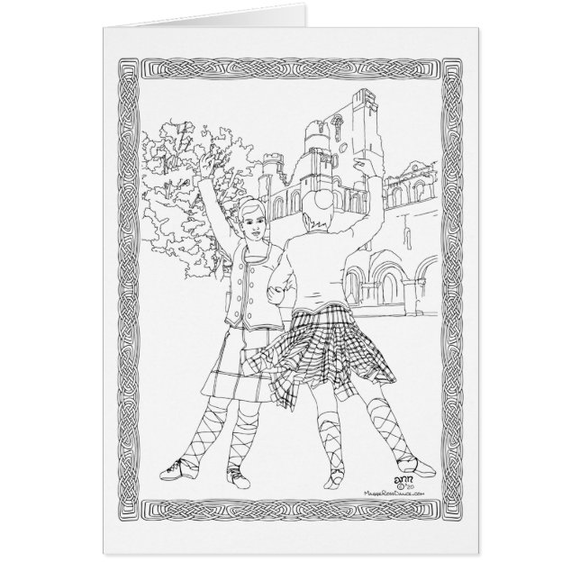 Scottish Highland Dancer Cards (Front)