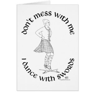 Scottish Highland Dancer Cards