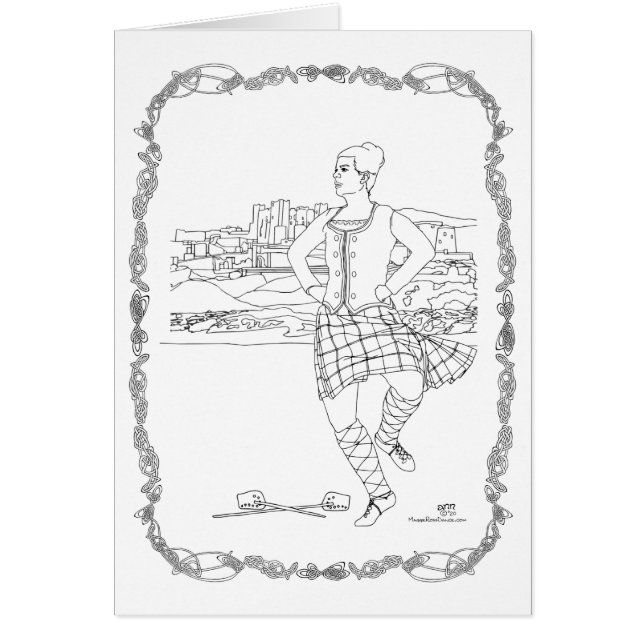 Scottish Highland Dancer Cards (Front)