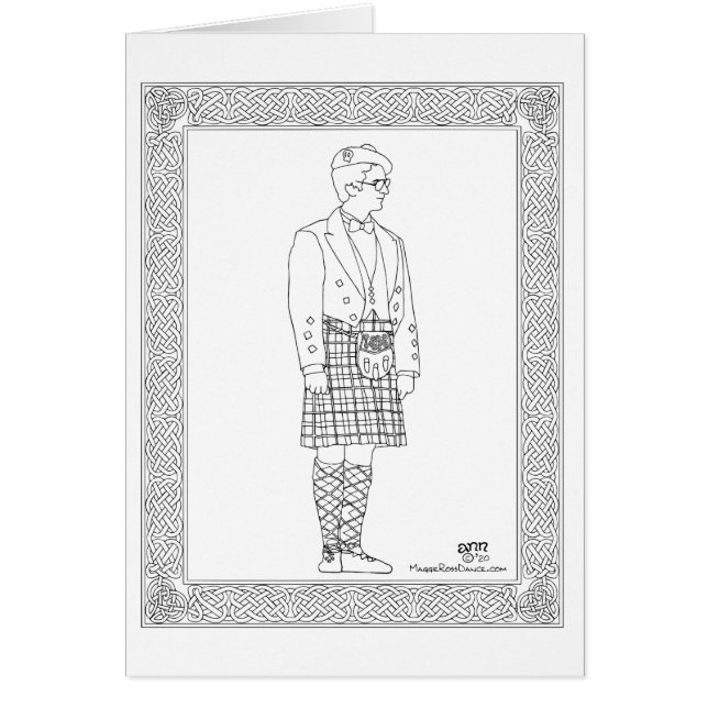 Scottish Highland Dancer Cards (Front)