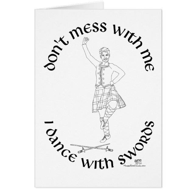 Scottish Highland Dancer Cards (Front)