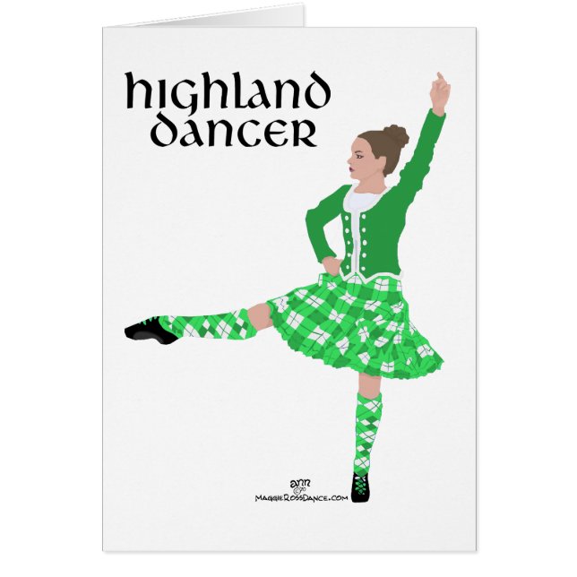 Scottish Highland Dancer Cards (Front)