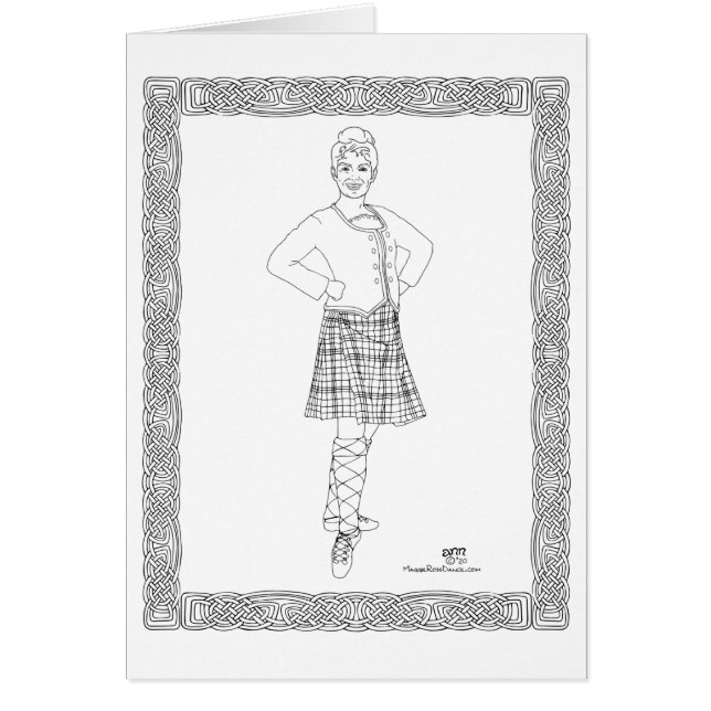 Scottish Highland Dancer Cards (Front)
