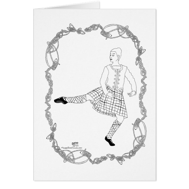 Scottish Highland Dancer Cards (Front)