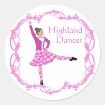 Scottish Highland Dancer Celtic Knotwork Pink