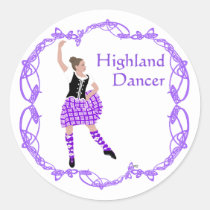 Scottish Highland Dancer Celtic Knotwork Purple