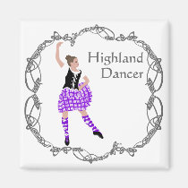 Scottish Highland Dancer Celtic Knotwork Purple