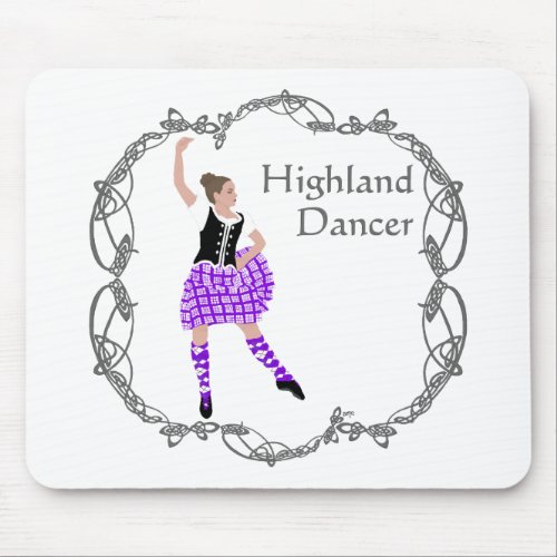 Scottish Highland Dancer Celtic Knotwork Purple