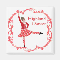 Scottish Highland Dancer Celtic Knotwork Red