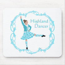 Scottish Highland Dancer Celtic Knotwork Turquoise