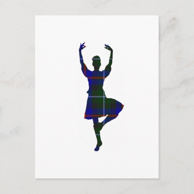 Scottish Highland Dancer Postcard (Front)