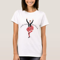 Scottish Highland Dancer Red and Black