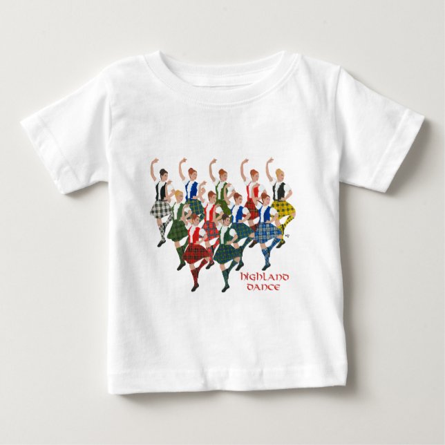 Scottish Highland Dancers Baby T-Shirt (Front)