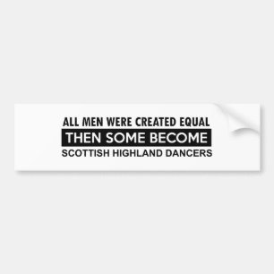 Scottish Highland dancing designs Bumper Sticker
