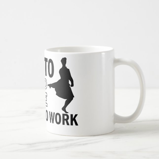 Scottish Highland dancing designs Coffee Mug (Right)