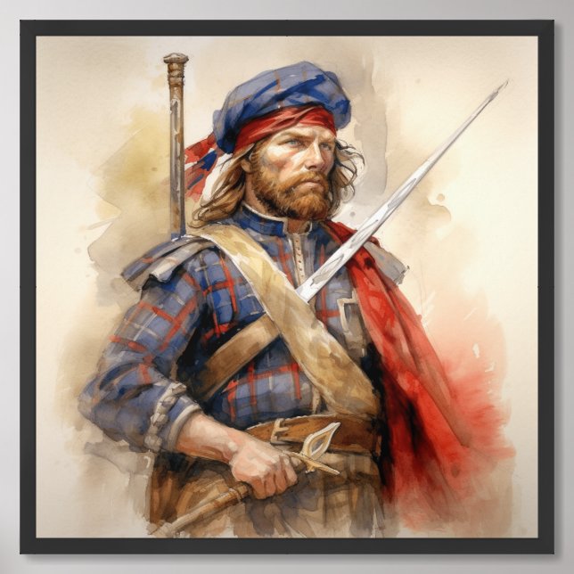 Scottish Highland: The Men of Clan Fraser Framed Art (Framed Front)