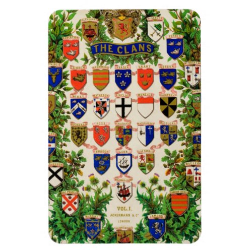 Scottish Highlander Clan Coat Of Arms Shields Magnet