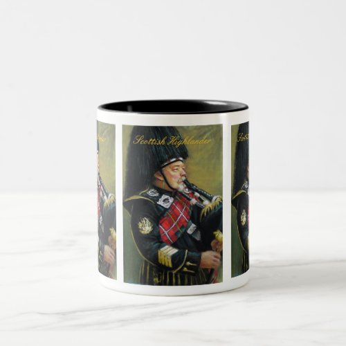 Scottish Highlander Two_Tone Coffee Mug