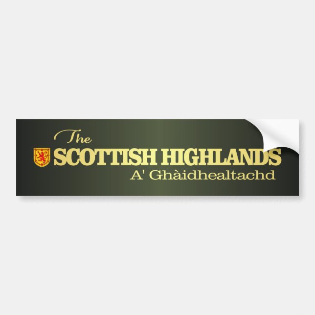 Scottish Highlands Bumper Sticker (Front)