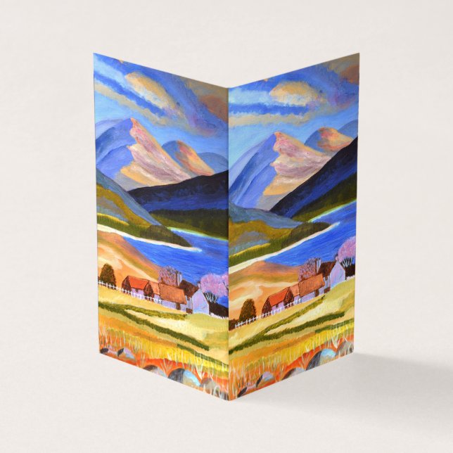 Scottish Highlands business card folded  (Outside)