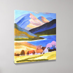 Scottish Highlands Canvas Art Canvas Photo Tile