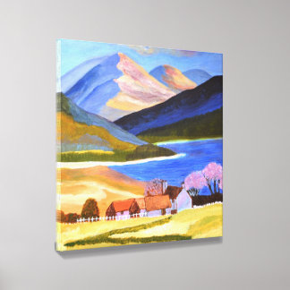 Scottish Highlands Canvas Art Canvas Photo Tile