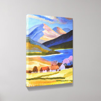 Scottish Highlands Canvas Art Canvas Photo Tile