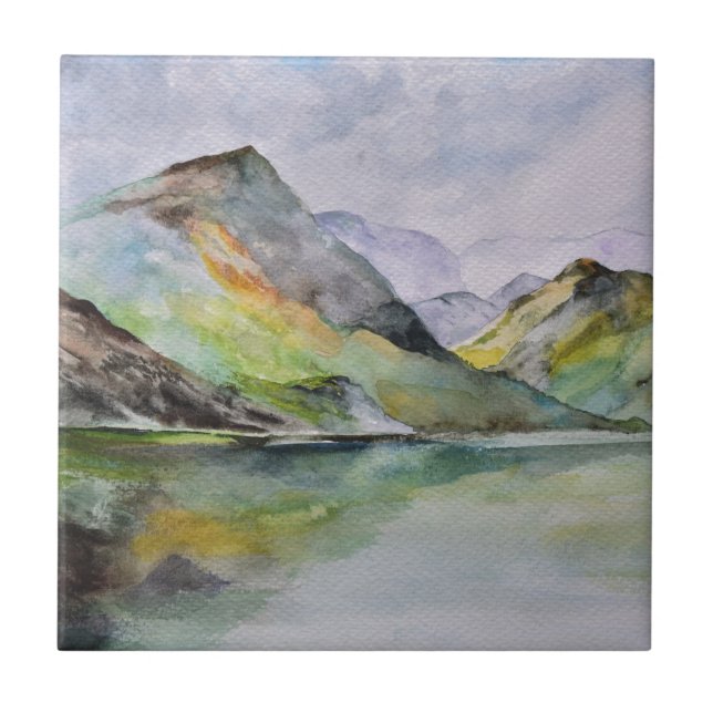 Scottish Highlands Ceramic Tile (Front)