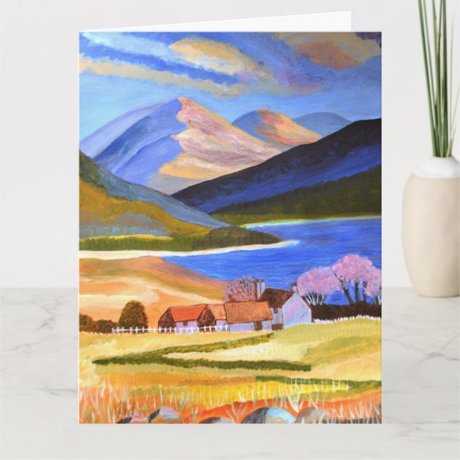 Scottish Highlands Folded greeting card  (Front)
