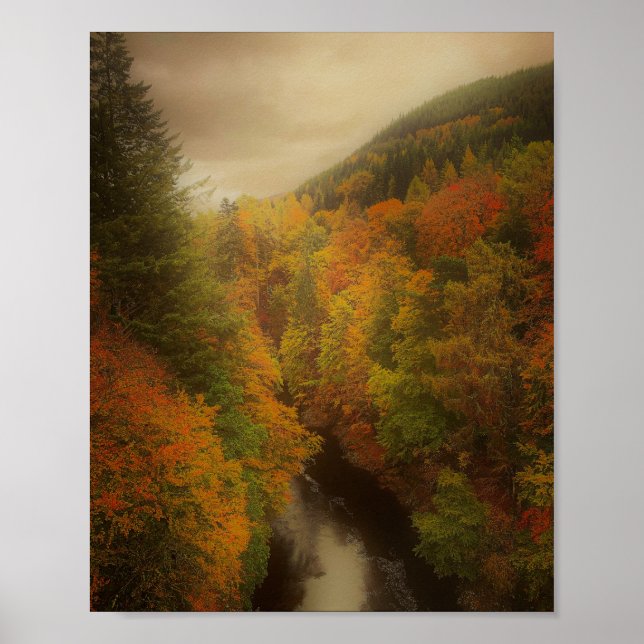 Scottish Highlands in fall Poster (Front)