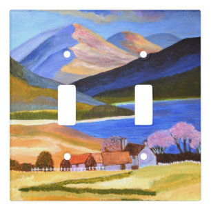 Scottish Highlands Lamp Shade Light Switch Cover